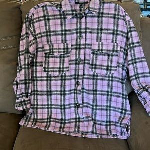 Forever 21 long sleeve oversized button down top